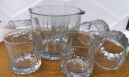 Conjunto de Balde e copos 7 peças em vidro, Balde 1.5L e copos 313ml Glass Bar Set - Libbey