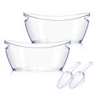 Conjunto de Baldes de Gelo tchrules 2 Peças Transparente 5,5L Plástico