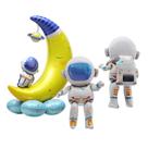 Conjunto de balões 4D Astronaut and Moon Foil x4 para decoração de festa