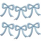 Conjunto de balões Balloon PartyXpress de 6 peças Blue Bow Foil Conjunto de balões Balloon PartyXpress de 6 peças Blue Bow Foil