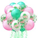 Conjunto de balões com tema tropical, 60 unidades de abacaxi Flamingo Cactus