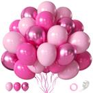 Conjunto de Balões CVPARTYON 55 Peças Rosa 12 Polegadas Látex Conjunto de Balões CVPARTYON 55 Peças Rosa 12 Polegadas Látex