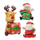 Conjunto de balões de alumínio 3D de Natal, Papai Noel e renas, 3 unidades Conjunto de balões de alumínio 3D de Natal, Papai Noel e renas, 3 unidades