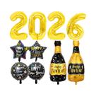 Conjunto De Balões De Ano Novo Preto E Dourado 10 Peças Decoração De Festa De Réveillon Feliz 2026 Conjunto De Balões De Ano Novo Preto E Dourado 10 Peças Decoração De Festa De Réveillon Feliz 2026
