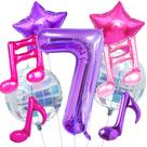 Conjunto de Balões de Festa Kaefsros 40" com Nota Musical e Disco Conjunto de Balões de Festa Kaefsros 40" com Nota Musical e Disco