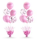 Conjunto de balões de mesa Suppromo Pink Foil Spray Centerpiece