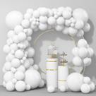 Conjunto de balões Isndare White Latex 100 unidades com tamanhos diferentes