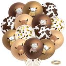 Conjunto de balões K1tpde, balão de látex Highland Cow, 50 unidades para festa