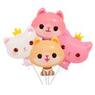 Conjunto de balões metalizados de desenho animado para cães e gatos de 40 cm para festa infantil x4