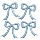 Conjunto de balões metalizados PartyXpress Blue Bow para decoração de festas