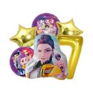Conjunto De Balões Para Festa De Aniversário Infantil 6 Peças Números De 0 a 9 Suprimentos Para Chá Conjunto De Balões Para Festa De Aniversário Infantil 6 Peças Números De 0 a 9 Suprimentos Para Chá