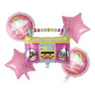 Conjunto de balões, rádio retrô e Star Foil, 5 unidades Disco Theme