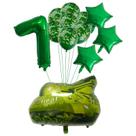 Conjunto de balões, tanque de camuflagem militar de 32 polegadas com 14 unidades para festa de meninos