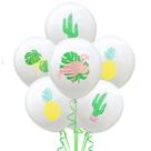 Conjunto de balões Tropical Flamingo Pineapple Cactus, 7 unidades