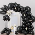 Conjunto de Balões Voircoloria Black - 130 Unidades com Tamanhos Diferentes