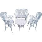 Conjunto de Banco 2 Poltronas Para Jardim Primavera Alumínio Fundido