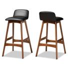 Conjunto de bancos de bar Baxton Studio Darrin Mid-Century Modern