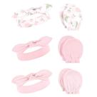 Conjunto de bandanas de algodão Hudson Baby e luvas Scratch 0-6M