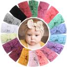 Conjunto de bandanas DED, laços de cabelo para recém-nascidos de nylon para 0 a 6 anos, 18 unidades