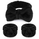 Conjunto de bandanas e pulseiras WSYUB Makeup Headbands pretas