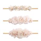 Conjunto de bandanas mligril Flower Hair Bows para meninas, 3 unidades Conjunto de bandanas mligril Flower Hair Bows para meninas, 3 unidades