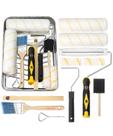 Conjunto de bandejas de pintura Bates, kit de 11 peças com 9 e 4 rolos, pincel e bandeja