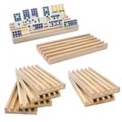 Conjunto de bandejas Domino ESSAJOY Wooden Mexican Train Double 12 x8