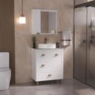Conjunto de Banheiro Fabribam Catarina Branco, 70 cm