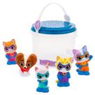 Conjunto de banho Disney Store SuperKitties Kids com brinquedos de banho e balde