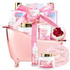 Conjunto de banho Saint Roy Mother Gift para mulheres com aroma de rosa, 9 unidades