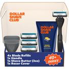 Conjunto de barbear Dollar Shave Club Member com 4 cartuchos de recarga