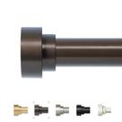Conjunto de barras de cortina hei! Dear Bronze 122-213cm ajustável