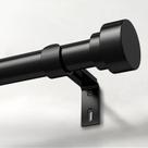 Conjunto de barras de cortina IFELS Heavy Duty 1-3m ajustável preto