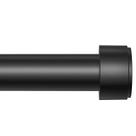 Conjunto de barras de cortina joawcy ajustável de 18 a 305 cm em metal preto