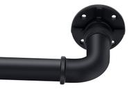 Conjunto de barras de cortina YAJUXIU Industrial 30-48 polegadas em preto rústico