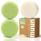 Conjunto de barras de shampoo e condicionador Muun Rice Water Hair Growth