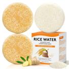 Conjunto de barras de shampoo e condicionador Pubpok Rice Water Hair Growth