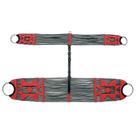 Conjunto de Barrigueira e Cilha Pantanal SV9273 - Preto com vermelho