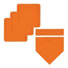 Conjunto de base de beisebol Franklin Sports Thrown Down Orange, 5 peças