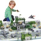 Conjunto de base militar DeAO com veículos, armas e brinquedos para mapas