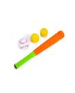 Conjunto de bastões de beisebol Lemito 16 Foam Kids com 3 bolas e bolsa laranja