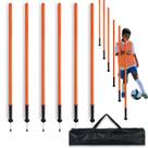 Conjunto de bastões de treinamento de agilidade AKABIKE de 1-1,5 m com bolsa de transporte Conjunto de bastões de treinamento de agilidade AKABIKE de 1-1,5 m com bolsa de transporte