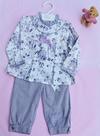 Conjunto de bata + calça esporte fino