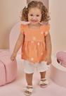 Conjunto de Bata em Tricoline Menina Infanti