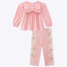 Conjunto de Bata em Veludo com Calça Legging em Termoskin Peluciado Bebê Feminino Infanti 71971 Conjunto de Bata em Veludo com Calça Legging em Termoskin Peluciado Bebê Feminino Infanti 71971