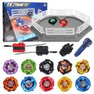 Conjunto de Batalha DEZAWRTY Gyro X Stadium com 10 piões e 3 lançadores