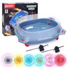 Conjunto de batalha Toy BUPASAK Light Ignite Spinning Tops com estádio