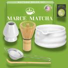Conjunto de batedores Matcha Batedor e tigela Marce Matcha (branco) Conjunto de batedores Matcha Batedor e tigela Marce Matcha (branco)