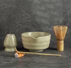 Conjunto de batedores Matcha HCAYSHY Matcha Bowl Whisk Stand Scoop 500 ml