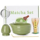 Conjunto de batedores Matcha Jardin Tesoro, 5 unidades com 500 mL de Chawan, colher